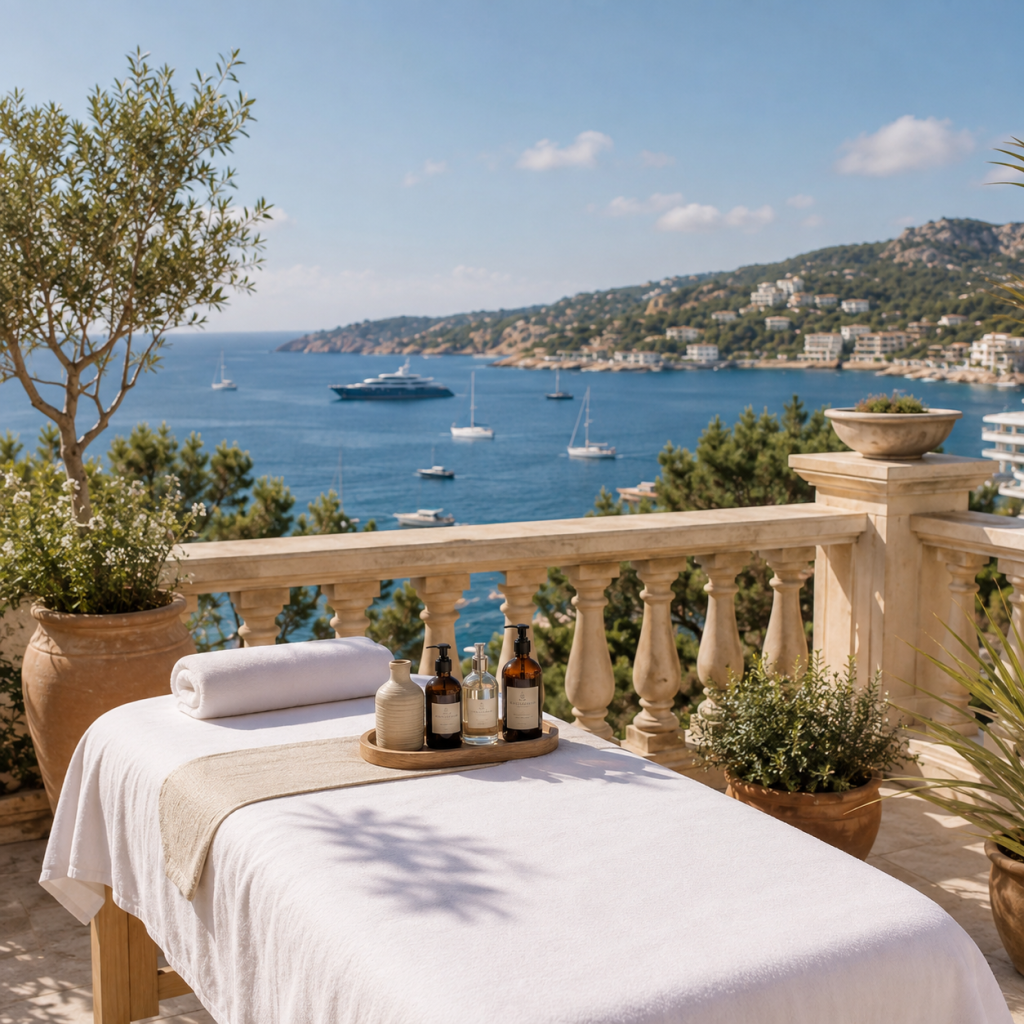 Private massage in Illetas Mallorca at a luxury villa